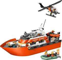 Coolblue LEGO City - Le Bateau de Sauvetage et l'Hélicoptère des Garde-côtes 60504 aanbieding