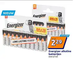 Action Energizer alkaline batterijen aanbieding