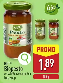 ALDI Bio Pesto aanbieding