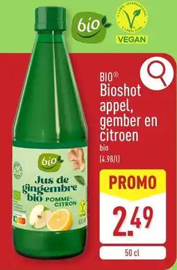 ALDI Bio Shot Appel, Gember en Citroen aanbieding