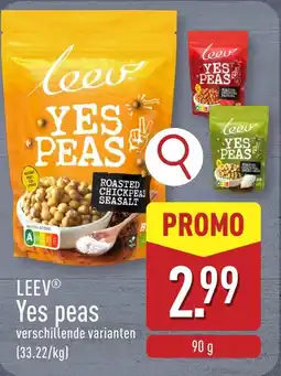 ALDI Leev Yes Peas aanbieding