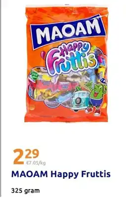 Action MAOAM Happy Fruttis aanbieding