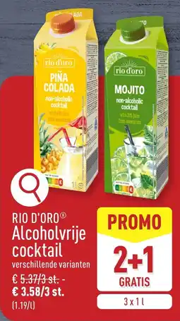 ALDI Rio D'Oro Alcoholvrije Cocktail aanbieding