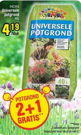 Happyland Universele potgrond aanbieding