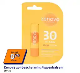 Action Zenova zonbescherming lippenbalsem aanbieding
