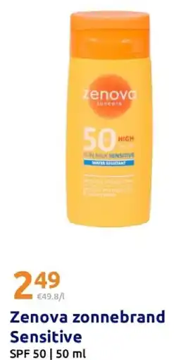 Action Zenova zonnebrand Sensitive aanbieding