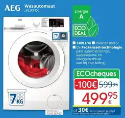 Eldi AEG Wasautomaat LF62R7400 aanbieding