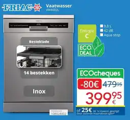 Eldi Friac Vaatwasser VW4002L aanbieding