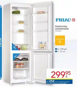 Eldi Friac Koel/vries combinatie UD3352 aanbieding
