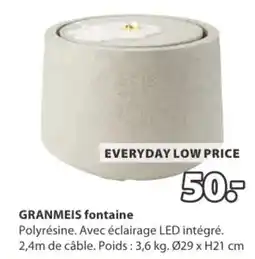 Jysk Granmeis fontaine aanbieding