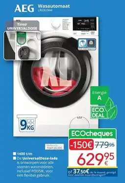 Eldi AEG Wasautomaat LR63U944 aanbieding