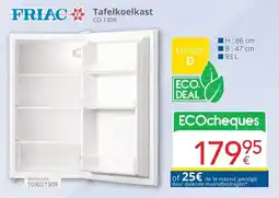 Eldi Friac tafelkoelkast CO 1309 aanbieding