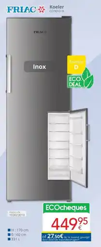 Eldi Friac Koeler CO3010 IX aanbieding