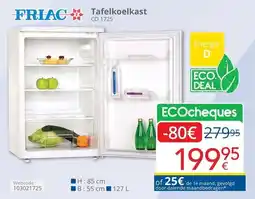 Eldi Friac tafelkoelkast CO 1725 aanbieding