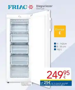 Eldi Friac diepvriezer VDV7223 aanbieding