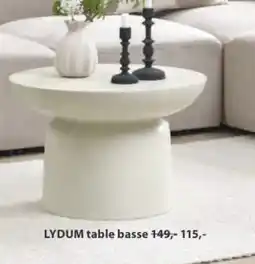 Jysk LYDUM table basse aanbieding