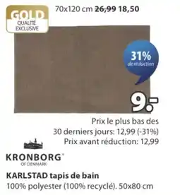 Jysk Kronborg karlstad tapis de bain aanbieding