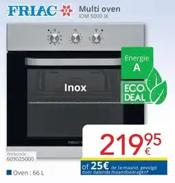 Eldi Friac multi oven IOM 5000 IX aanbieding