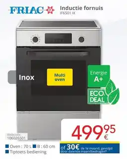 Eldi Friac inductie fornuis IF6501 IX aanbieding