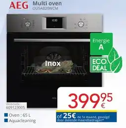 Eldi AEG Multi oven OU5AB20WCM aanbieding