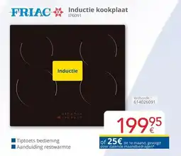 Eldi Friac inductie kookplaat IP6091 aanbieding