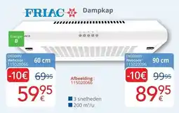 Eldi Friac Dampkap DK066W aanbieding