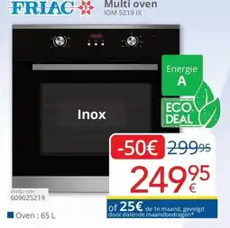 Eldi Friac Multi oven IOM 5219 IX aanbieding