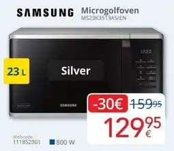 Eldi Samsung microgolfoven MS23K3513AS/EN aanbieding