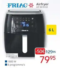 Eldi Friac airfryer AIF 6018 GS aanbieding
