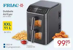 Eldi Friac Dubbele Airfryer AIF 8100ST aanbieding