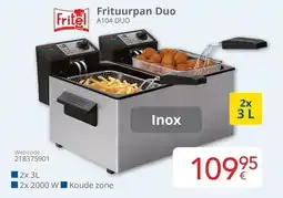 Eldi Frituurpan Duo Fritel A104 DUO aanbieding