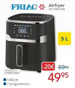 Eldi Friac airfryer AIF 5000 NW aanbieding