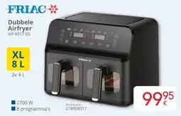 Eldi Friac Dubbele Airfryer AIF 8017 GS aanbieding