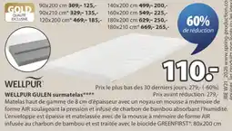 Jysk WELLPUR GULEN surmatelas aanbieding