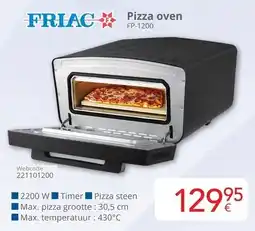 Eldi Friac pizza oven FP 1200 aanbieding