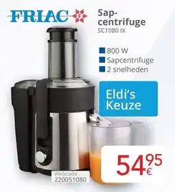Eldi Friac sapcentrifuge SC1080 IX aanbieding