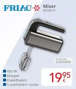 Eldi Friac Mixer MX260 IX aanbieding