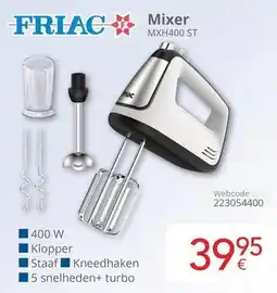 Eldi Friac Mixer MXH400 ST aanbieding