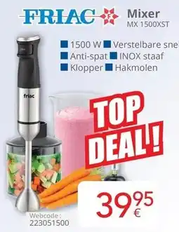 Eldi Friac mixer MX 1500XST aanbieding