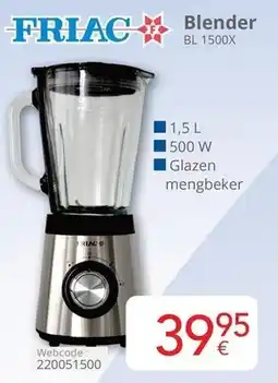 Eldi Friac blender BL 1500X aanbieding