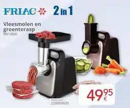 Eldi Friac 2in1 Vleesmolen en groenterasp MV 0600 aanbieding