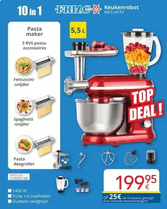 Eldi Friac Keukenrobot KM 5140 RD aanbieding