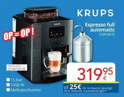 Eldi Krups Espresso full automatic EA816B70 aanbieding