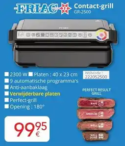 Eldi Friac contact-grill GR-2500 aanbieding