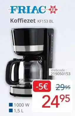 Eldi Friac Koffiezet KF153 BL aanbieding