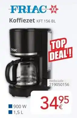Eldi Friac Koffiezet KFT 156 BL aanbieding