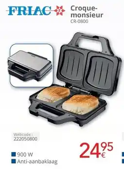 Eldi Friac croquemonsieur CR-0800 aanbieding