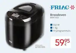 Eldi Friac Broodoven BBM1055 aanbieding