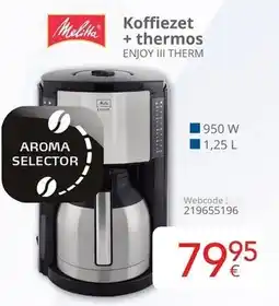 Eldi Melitta Koffiezet + thermos ENJOY III THERM aanbieding