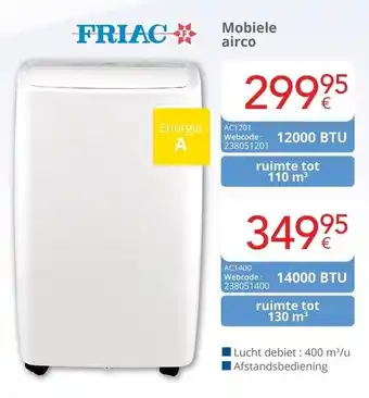 Friac Mobiele airco AC1201